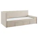 Кровать Mebelson 186436 212x78x101.5 см ЛДСП цвет капучино, велюр