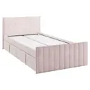 Кровать Mebelson 186390 101.5x78x212 см ЛДСП цвет нежно-розовый, велюр