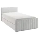 Кровать Правила мебели 186380 101.5x78x212 см ЛДСП цвет галька/велюр