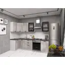 Кухонный гарнитур Sv-мебель Модус 175144 210x214.4x100 см ЛДСП цвет серый