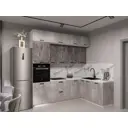 Кухонный гарнитур Sv-мебель Модус 176024 240x250.4x160 см ЛДСП цвет серый