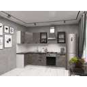 Кухонный гарнитур Sv-мебель Модус 175585 210x214.4x100 см ЛДСП цвет серый
