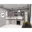 Кухонный гарнитур Sv-мебель Модус 176028 210x214.4x100 см ЛДСП цвет серый