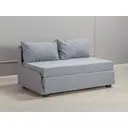 Диван раскладной Первый мебельный Дени 120x60x73 см рогожка цвет светло-серый, рогожка