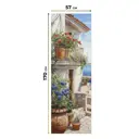 Рулонная штора блэкаут At Home НокретAT785096057, 57x170см, цвет бежевый, белый, коричневый, синий