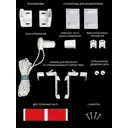 Рулонная штора блэкаут At Home ЛомкренAT785021047, 47x170см, цвет белый, серый