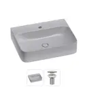 Раковина накладная Wellsee Clermont 60см с донный клапаном 302611000