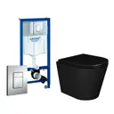 Комплект инсталляция с унитазом Grohe 551789 цвет черный