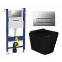Комплект инсталляция с унитазом Geberit 553552 цвет черный
