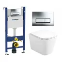 Комплект инсталляция с унитазом Geberit 553579 цвет белый