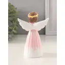 Сувенир полистоун Девушка-ангел в розовом платье с жёлтыми незабудками 8х45х12 см 10583314