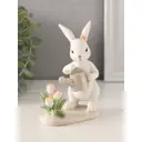 Сувенир полистоун Зайка поливает тюльпаны из лейки 10х55х125 см 10583233