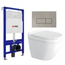 Комплект инсталляция с унитазом Enio 612729 цвет белый