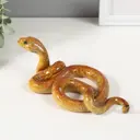 Сувенир полистоун лак Оранжевая змея 19х103х65 см 10326575