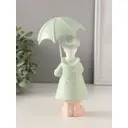 Сувенир полистоун Утка в зелёном дождевике под зонтом 7х65х155/18 см 10583262