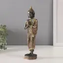 Сувенир полистоун Будда - Анджали-мудра серый 6х7х235 см 10664319