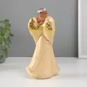 Сувенир полистоун Девушка-ангел в голубом венке с ребенком 6х12х205 см 10203871