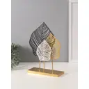 Сувенир металл Листья Монстеры чёрный 8х25х31 см 10707394