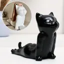 Фигура Кот мордой вверх черный 17см 9291884
