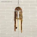 Музыка ветра Кокос цветы бамбук 30х10х10 см 2028368