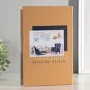 Сейф-книга дерево кожзам зеркало Дизайн интерьера 24х16х5 см 10325778
