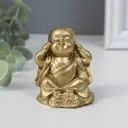 Нэцкэ полистоун Маленький будда. Не вижу не слышу не скажу набор 3 шт 46х6 см 10654243