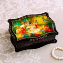 Шкатулка «Сказки» 12×16 см лаковая миниатюра микс 1025419