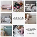 Кровать Izzihome Kelly 149x100x212 см дсп цвет розовый