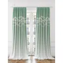 Комплект штор At home Базовая коллекция AT952216 на шторной ленте 280x150 см цвет зеленый