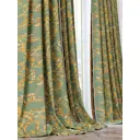 Комплект штор At home Базовая коллекция AT952128 на шторной ленте 280x150 см цвет зеленый