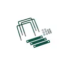 Хомут для забора Ювента 50x50мм RAL 6005 зеленый 51шт