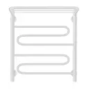 Полотенцесушитель водяной лесенка Secado Валенсия 1 сп 600x500 мм универсальная подводка нержавеющая сталь цвет белый матовый