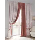 Комплект штор At home Базовая коллекция AT751143 на шторной ленте 300x220 см цвет розовый