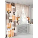 Комплект штор At home Базовая коллекция AT552039 на шторной ленте 250x150 см цвет бежевый