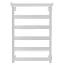 Полотенцесушитель водяной лесенка Secado Комано 1 сп 800x500 мм универсальная подводка нержавеющая сталь цвет белый матовый