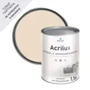 Краска для стен и потолков моющаяся Acrilux матовая цвет миндаль 1.1 л