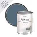 Краска для стен и потолков моющаяся Acrilux матовая цвет лазурный синий 1.1 л