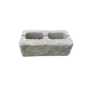 Блок бетонный угловой 250x120x88 мм рваный камень серый