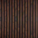 Реечная панель Bazzart Акустическая орех шоколадный 600x600x11мм 1.44м² 4шт