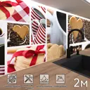 Стеновая панель Фартукофф ФФ - 126 200x60x0.15 см ПВХ цвет белый/коричневый
