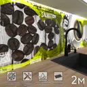 Стеновая панель матовая Фартукофф ФФ - 141 200x60x0.15 см ПВХ цвет зеленый/серо-коричневый