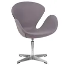 Кресло Dobrin Swan Lmo-69A 71x91x60 см ткань цвет серый