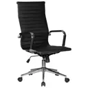 Офисное кресло Dobrin Clark simple lmr-101b 68x115x68 см искусственная кожа цвет черный/хром