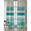 Комплект штор на шторной ленте Comfy Way Геврил 150x250 см цвет бирюзовый
