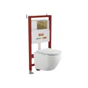 Комплект инсталляция с унитазом Bauedge Q111300-BL0002-Q00012 цвет белый