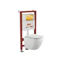 Комплект инсталляция с унитазом Bauedge Q111300-BL0002-Q00013 цвет белый