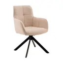Стул Stool group Edme 44x87.5x63.5 см рогожка цвет кремовый