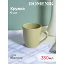 Кружка 350 мл Domenik Набор кружек blooming зеленый 350мл 4шт DMD239-4ECOM керамика цвет зеленый 4 шт