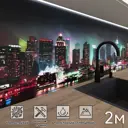 Стеновая панель Фартукофф ФФ - 152 200x60x0.15 см ПВХ цвет черный/розовый