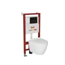 Комплект инсталляция с унитазом Bauedge Q111300-BL0001-PRO-2-Q00020 цвет белый